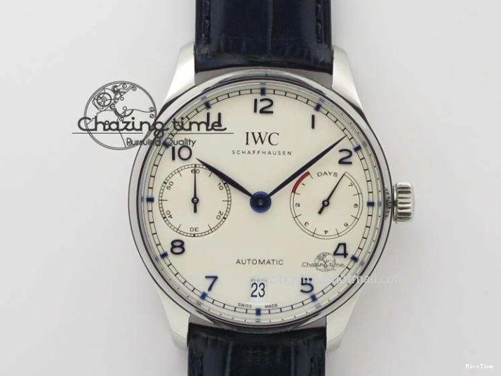 MIROTIME 0325 Portuguese Chrono IW371609 ZF 1:1 Best Edition Black Dial on Black Leather Strap A SmartChoice 7100